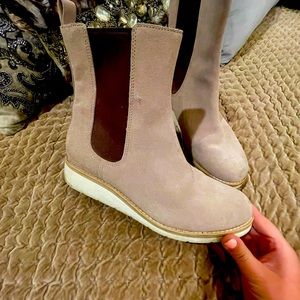 Coke Haan boots with wedge size 10